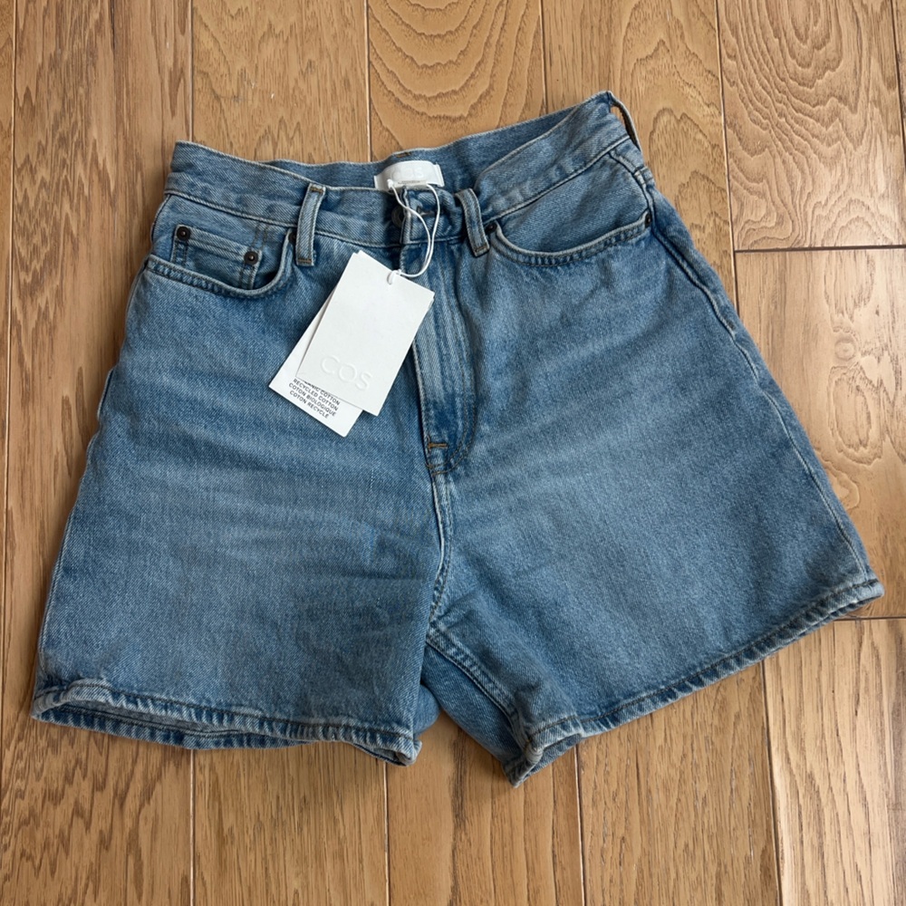 COS Light Blue Jean Shorts